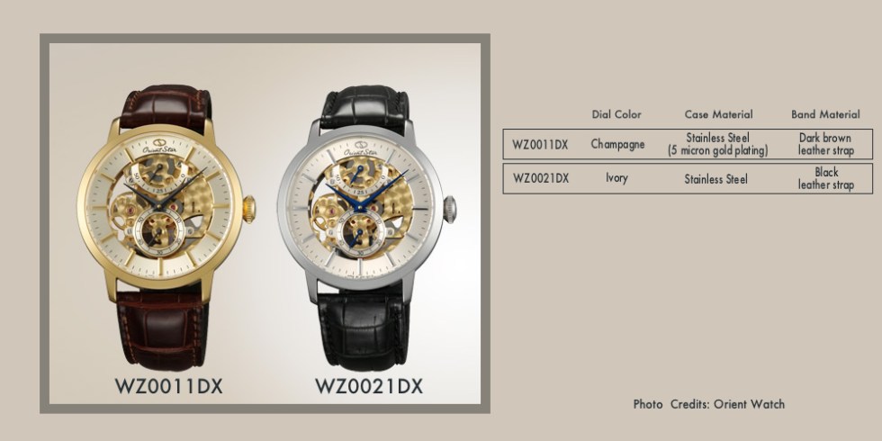 Orient Star Vintage Skeleton Limited Edition - Table Details 